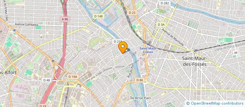 localisation de l'entreprise SLAM HOLDING  CRETEIL