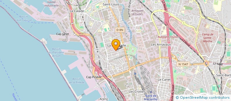 localisation de l'entreprise SLAM PROJACIER APPLICATION à MARSEILLE