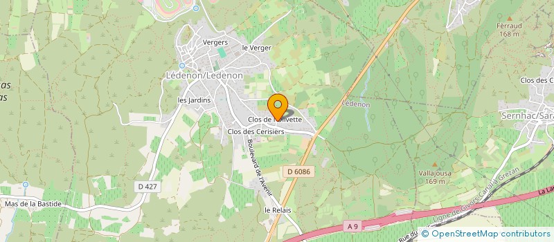 localisation de l'entreprise SLAM30  LEDENON