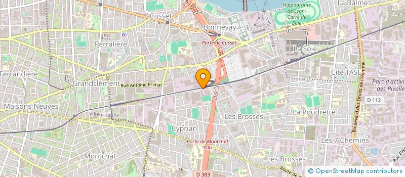 localisation de l'entreprise SLANAC FRANCE à VILLEURBANNE