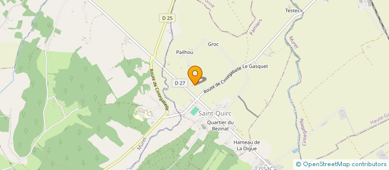 localisation de l'entreprise SLAP à SAINT-QUIRC