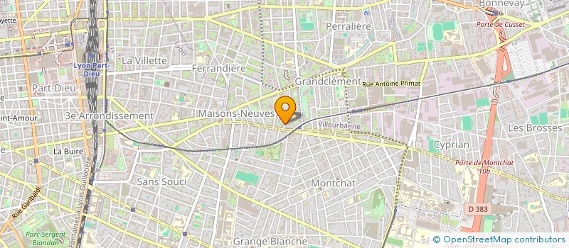 localisation de l'entreprise SLAP STUDIO  VILLEURBANNE