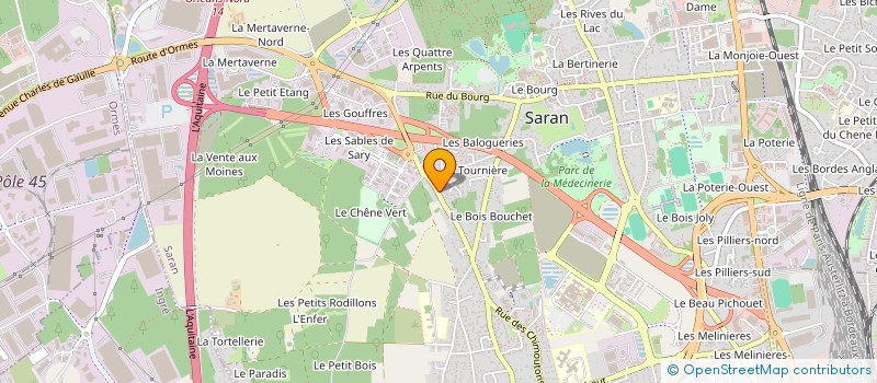 localisation de l'entreprise SLAPTRACK à SARAN