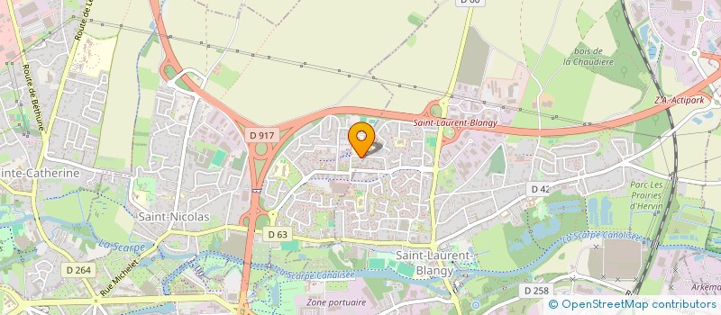 localisation de l'entreprise SLASH DIGITAL à ARRAS