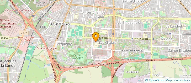 localisation de l'entreprise SLASH EXEC à RENNES