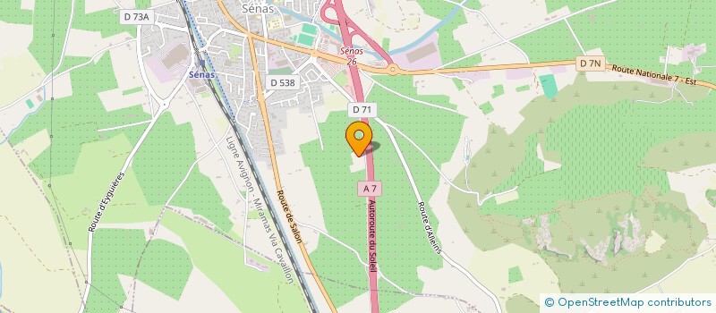 localisation de l'entreprise SLAUMAT  SENAS