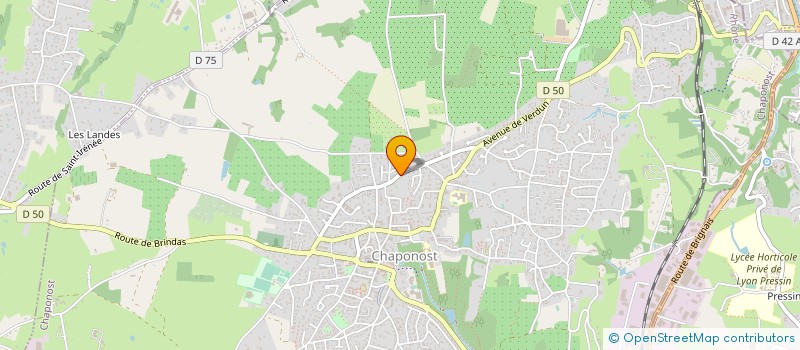 localisation de l'entreprise SLAV  CHAPONOST