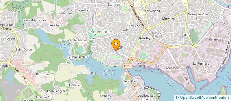 localisation de l'entreprise SLAVERY  LORIENT