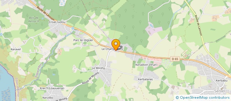 localisation de l'entreprise SLB AUTO  LANNION