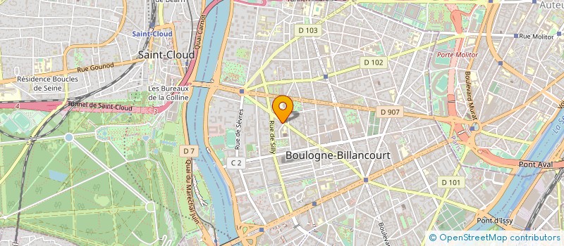 localisation de l'entreprise SLB COUVERTURE à BOULOGNE-BILLANCOURT