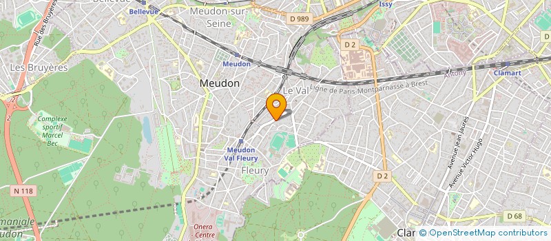 localisation de l'entreprise SLB DU VAL FLEURY à MEUDON
