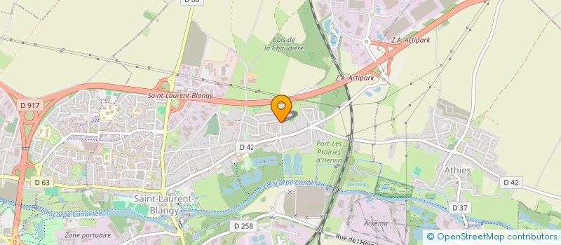 localisation de l'entreprise SLB MOTO CLUB  SAINT-LAURENT-BLANGY