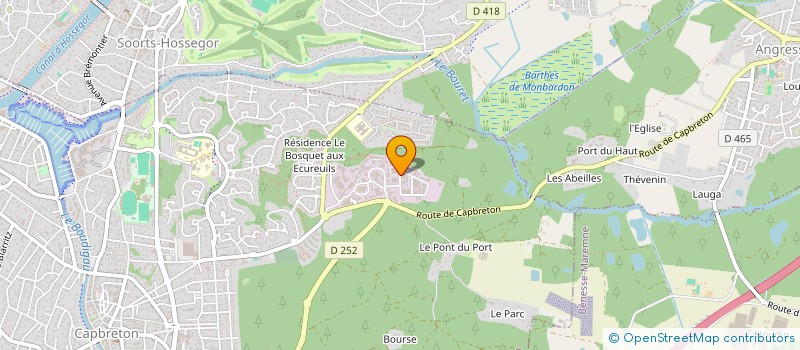 localisation de l'entreprise SLB SPORT MEDICAL  CAPBRETON