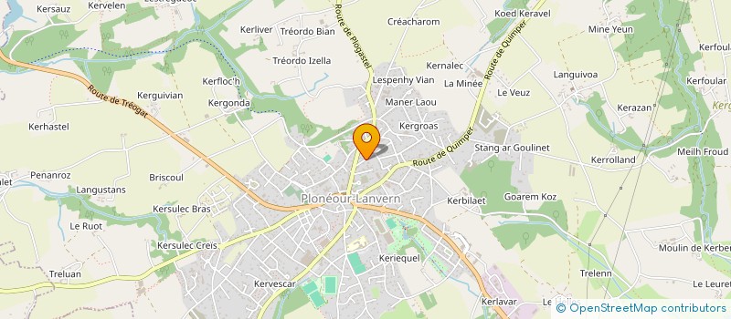 localisation de l'entreprise SLB TAXI  PLONEOUR-LANVERN