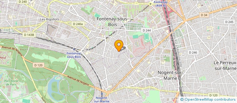 localisation de l'entreprise SLB7 à FONTENAY-SOUS-BOIS