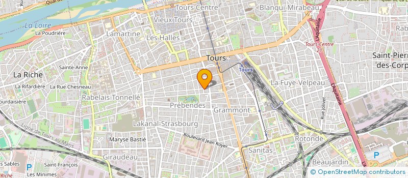 localisation de l'entreprise SLBI SOC LOCA BIENS IMMOBILIER à TOURS