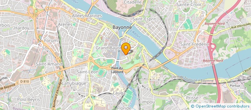 localisation de l'entreprise SLBM IMMO à BAYONNE