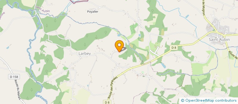 localisation de l'entreprise SLBTP  LARBEY