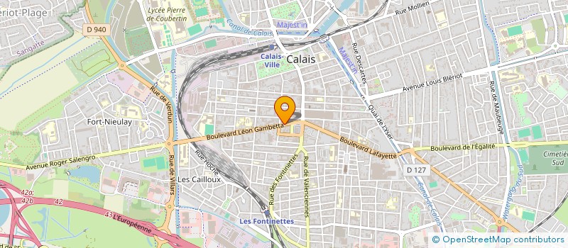 localisation de l'entreprise SLC  CALAIS