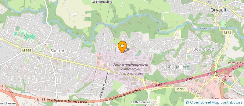 localisation de l'entreprise SLC à ORVAULT