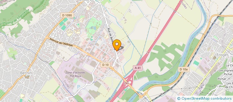 localisation de l'entreprise SLC  CROLLES