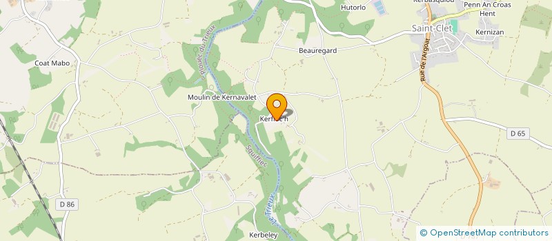 localisation de l'entreprise SLC  QUEMPER-GUEZENNEC