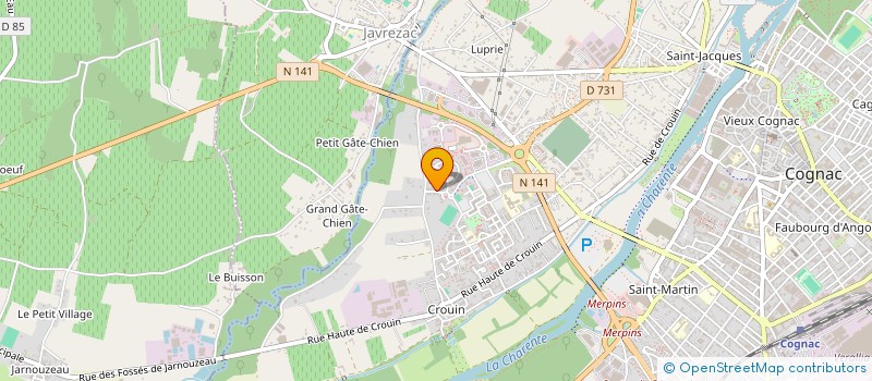 localisation de l'entreprise SLC  COGNAC