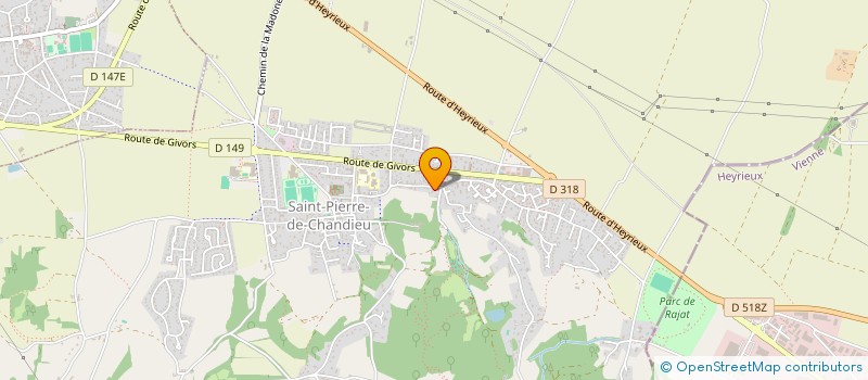 localisation de l'entreprise SLC COM  SAINT-PIERRE-DE-CHANDIEU