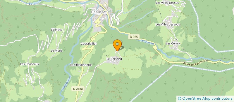 localisation de l'entreprise SLC IMMO  BEAUFORT