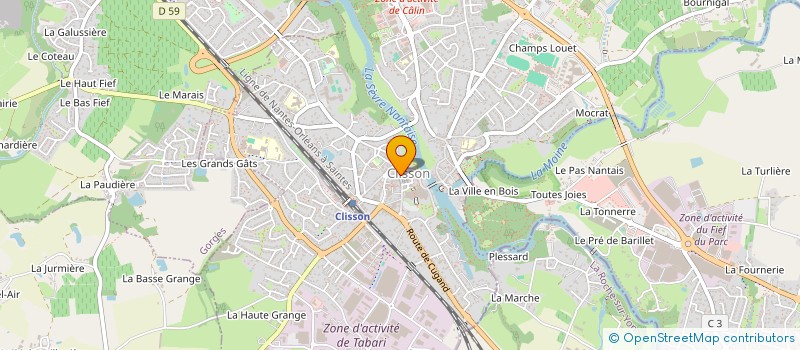 localisation de l'entreprise SLC TELECOM  CLISSON