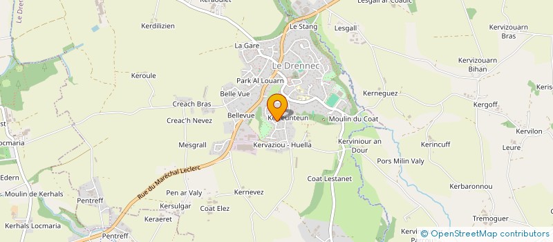 localisation de l'entreprise SLCB  LE DRENNEC