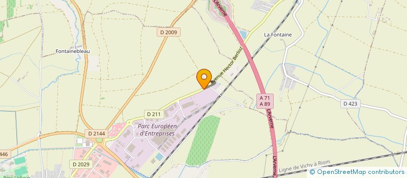 localisation de l'entreprise SLCS  RIOM