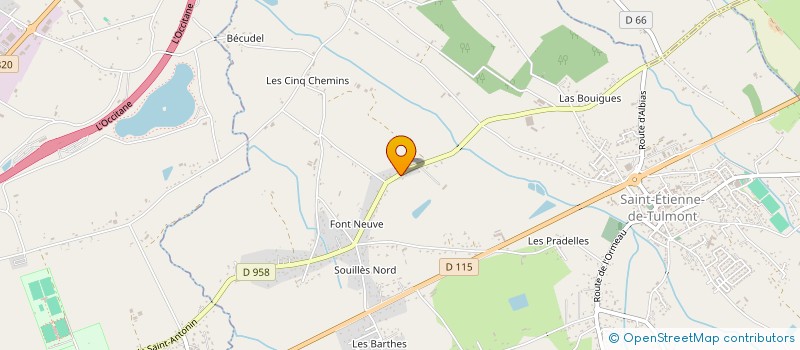 localisation de l'entreprise SLD  SAINT-ETIENNE-DE-TULMONT