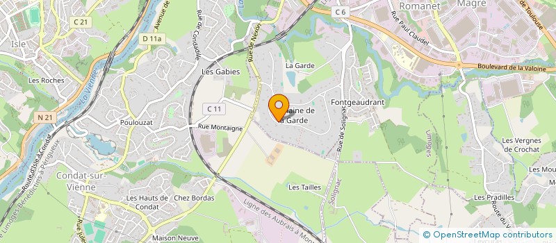 localisation de l'entreprise SLD IMMOBILIER  LIMOGES