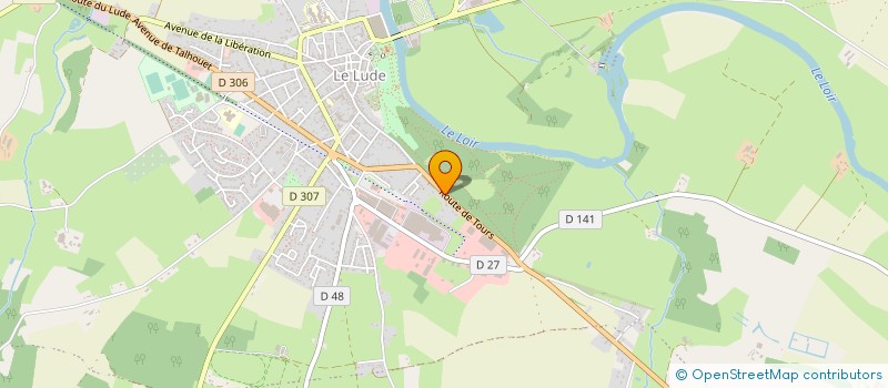 localisation de l'entreprise SLD SAS  LE LUDE