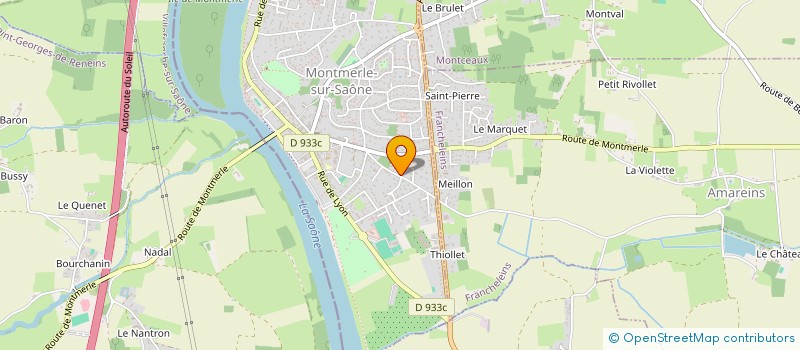 localisation de l'entreprise SLDI à MONTMERLE-SUR-SAONE