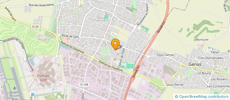 localisation de l'entreprise SLDM  GENAS