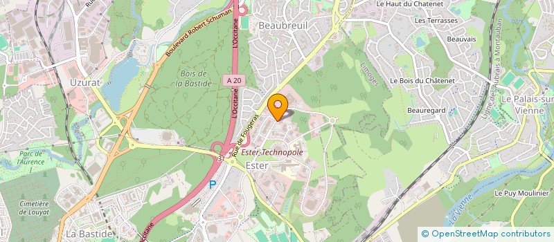 localisation de l'entreprise SLE DE LA HAUTE-VIENNE à LIMOGES