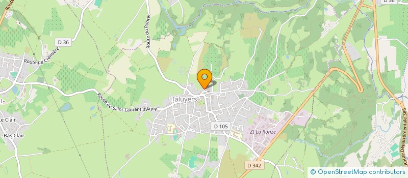 localisation de l'entreprise SLE.INDUS  TALUYERS