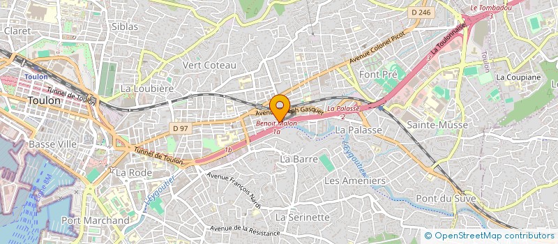 localisation de l'entreprise SLE INTL.  TOULON