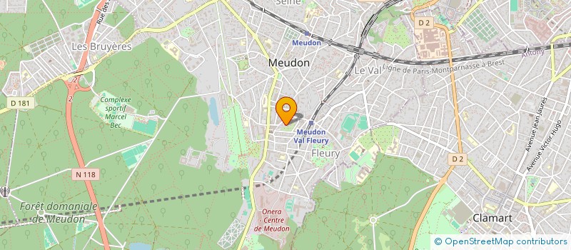 localisation de l'entreprise SLEC  MEUDON