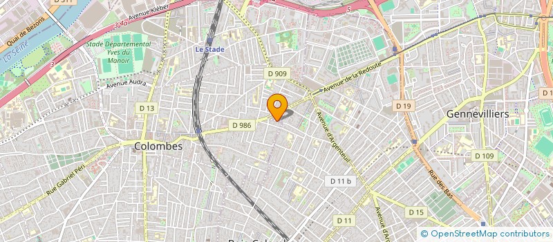 localisation de l'entreprise SLEDG  COLOMBES