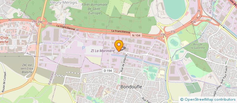 localisation de l'entreprise SLEEVE CONCEPT  BONDOUFLE