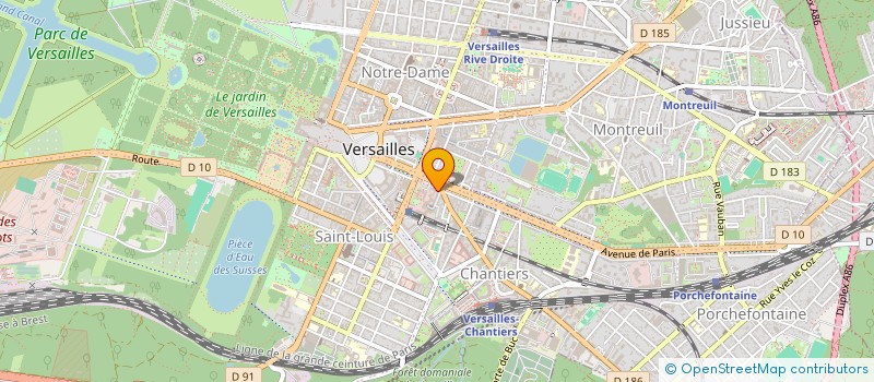 localisation de l'entreprise SLEZ MEUBLES à VERSAILLES