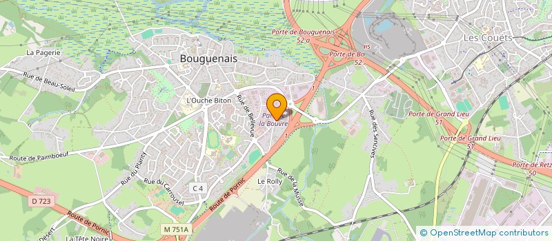 localisation de l'entreprise SLFR à BOUGUENAIS
