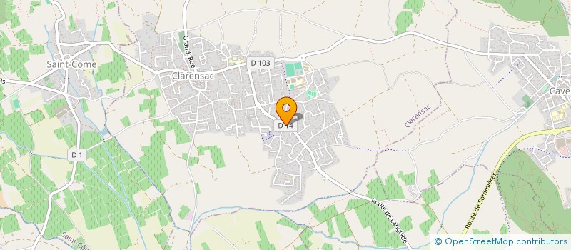 localisation de l'entreprise SLG  CLARENSAC