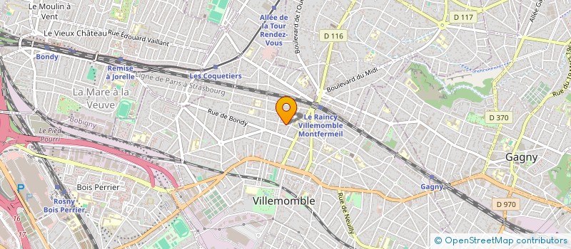 localisation de l'entreprise SLG à VILLEMOMBLE