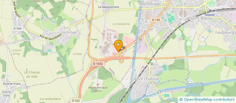 localisation de l'entreprise SLG  NOYON