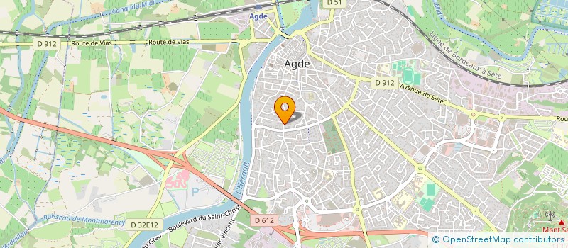 localisation de l'entreprise SLG BOIS CREATION à AGDE