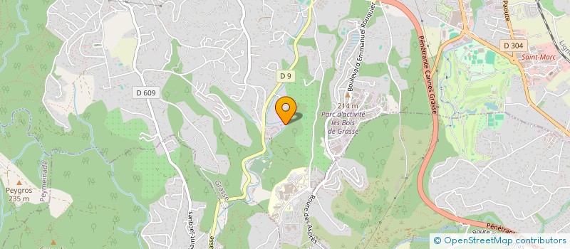 localisation de l'entreprise SLG CARROSSERIE  GRASSE